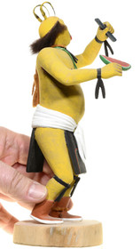 Unique Yellow Clown Kachina Figure 41845