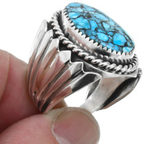 Native American Sterling Silver Turquoise Ring 29279