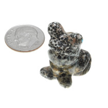 Small Hand Carved Zuni Frog Fetish 37426