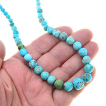 Rounded Nugget Bead Turquoise Necklace 42019