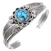 Navajo Spiderweb Turquoise Bracelet 42020