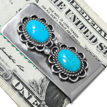 Native American Turquoise Money Clip 22269