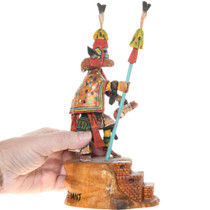 High Quality Kachina Carving Aholi Chief's Lieutenant Bean Dance 42158