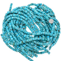 Santo Domingo Turquoise Beads 10mm Wide Heishi 37479