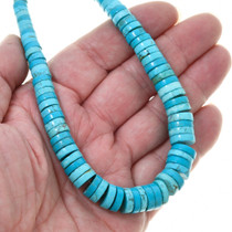 Turquoise Magnesite Heishi Bead Necklace 42189