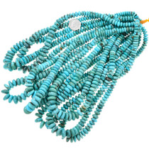 Large Graduated Turquoise Bead Strand 37491