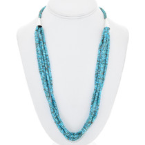 Five Strand Turquoise Bead Necklace 42203