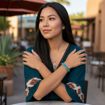 Real Turquoise Bracelet Southwest Jewelry 13243
