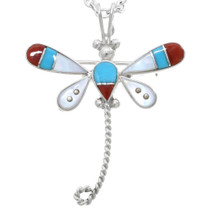 Turquoise Dragonfly Pendant and Brooch Pin 37530