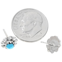 Sterling Silver Sleeping Beauty Turquoise Earrings 42255