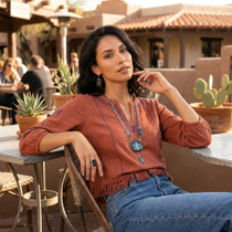 Vintage Sterling Knifewing Necklace Set with Ring 42276