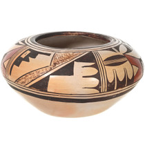 Hopi 1st Mesa Polychrome Pottery Bowl 42289