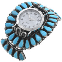 Old Pawn Navajo Turquoise Watch Cuff Bracelet 42397