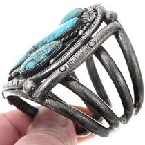 Old Pawn Native American Sterling Silver Turquoise Bracelet 42460