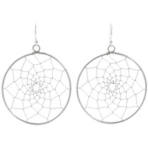 Sterling Silver Dreamcatcher Earrings 42464