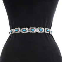 Turquoise Native American Concho Belt Perfect for Skinny Jeans 42467