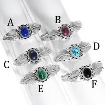 Lapis Turquoise Malachite Sapphire Ruby Choice of Gemstone Sterling Silver Bracelet 42561