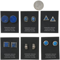 Wholesale Lot of 6 Turquoise Sterling Silver Lapis Lazuli Earrings 42665