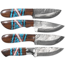 Navajo Inlay Handle Turquoise Knife 42666