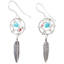 Turquoise Sterling Dangle Earrings 42691