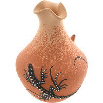 Authentic Zuni Pottery Lizard Pot 42767