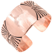 Native American Heavy Gauge Copper Cuff Bracelet 42864