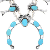 Sleeping Beauty Turquoise Native American Necklace 39255