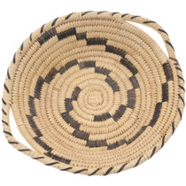 Vintage Spiral Papago Basket with Handles 43122