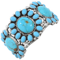 Native American Turquoise Cluster Bracelet 43138