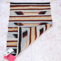 Hand Woven Navajo Rug Natural Wool 43211