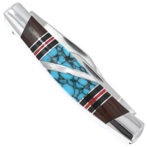 Ironwood Turquoise Handle Native American Knife 43252