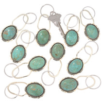 Navajo Hammered Brass Key Chain 43287