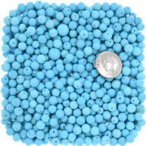 5mm Round Loose Turquoise Beads 37640