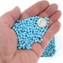 Sleeping Beauty Blue Turquoise Round Beads 37641