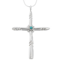 Sterling Silver Navajo Cross Pendant 43190