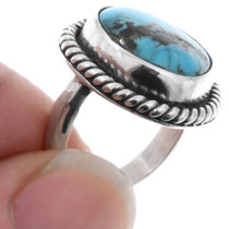 Sterling Silver Turquoise Ladies Ring 43390