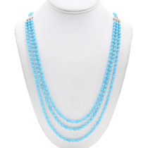 Three Strand Turquoise Beaded Necklace 43396