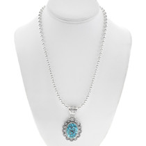 Navajo Turquoise Pendant Western Jewelry 43436