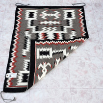 Traditional Southwest Native American Navajo Storm Pattern Rug 43461