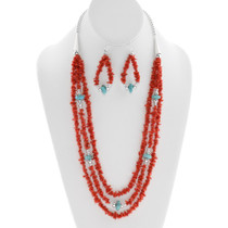 Native American Natural Coral Necklace 43479