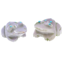 Lavender Fluorite Hand Carved Frog Fetish 43616