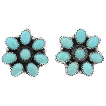 Turquoise Cluster Post Earrings 43657