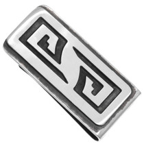 Whirlwind Hopi Design Silver Money Clip by Thomas Begay 2493