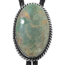 Navajo Sterling Silver Turquoise Bolo Tie 44161