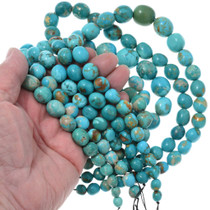 High Grade Real Turquoise Beads Tapered Size  Planet Earth Edition 37843