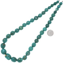 Graduated Turquoise Necklace Beads 18 inch Strand 37861