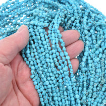 Natural Turquoise Nuggets 18 inch Bead Strand 37879