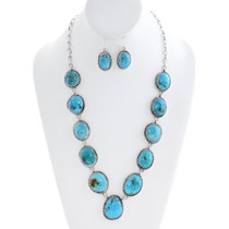 Native American Turquoise Necklace Set 29669