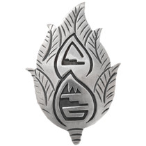 Hopi Sterling Silver Brooch Pin 44258