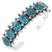 Sterling Silver Natural Turquoise Bracelet 44285